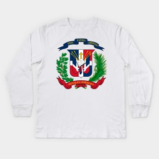 Coat of arms of the Dominican Republic Kids Long Sleeve T-Shirt